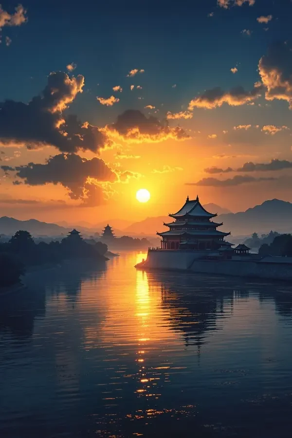 长河落日 海报
